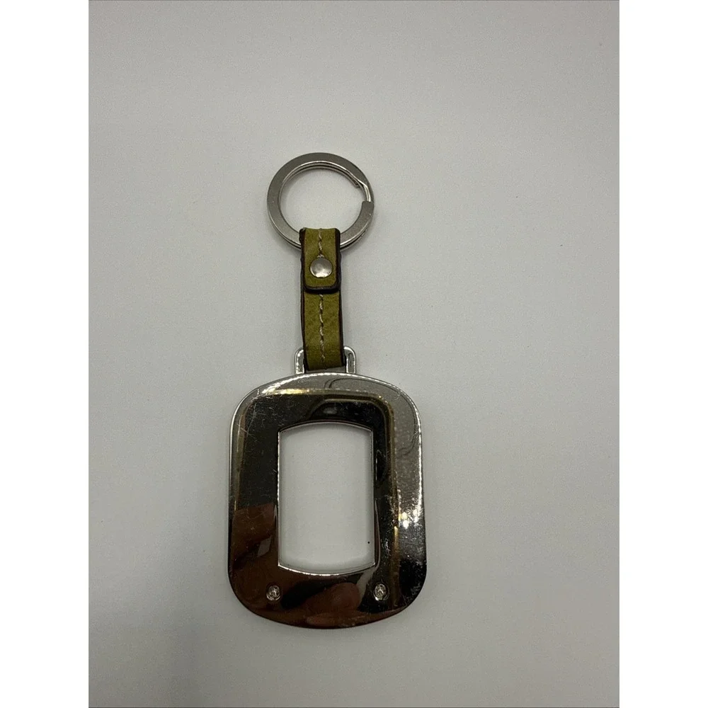 Tignanello Key Chain Mustard Green/yellow Silver